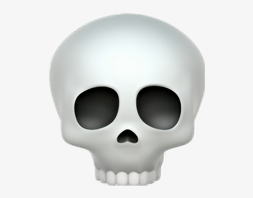 Emoticon Emoji Emijicaveira Caveira Pngtumblr Pngs - Skull Emoji Png, transparent png #509800