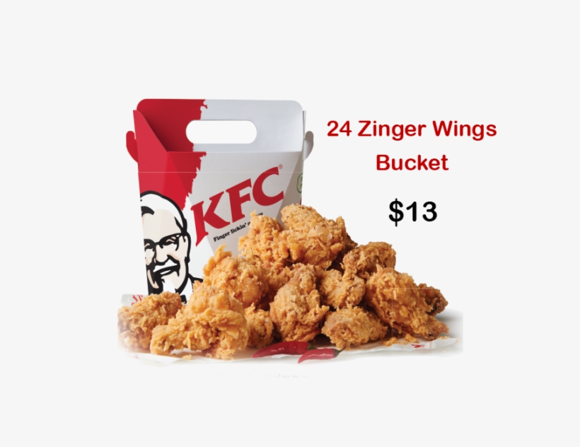 Http - //www - Kfc - Co - Zw/wp Bucket Http - //www - Kfc Zinger Wings Menu, transparent png #509873