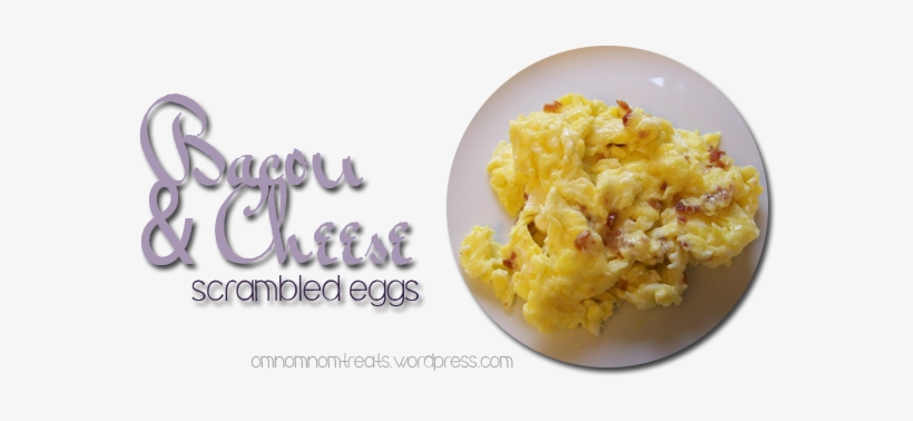 Bacon And Cheese Scrambled Eggs - Bacon, transparent png #509894