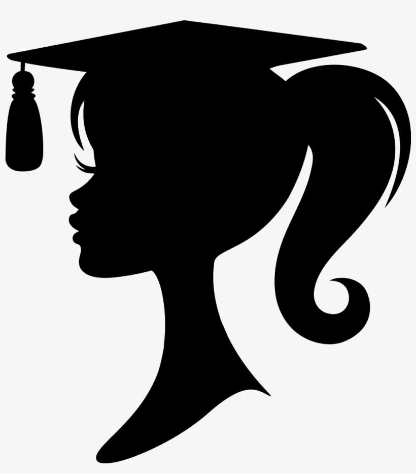 Graduation Crafts - Graduation Girl Silhouette - Free Transparent PNG ...