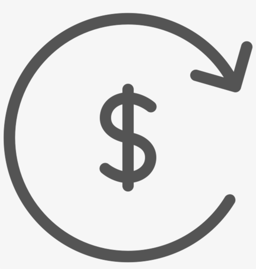 Dollar Circle Arrow - Money, transparent png #5000404
