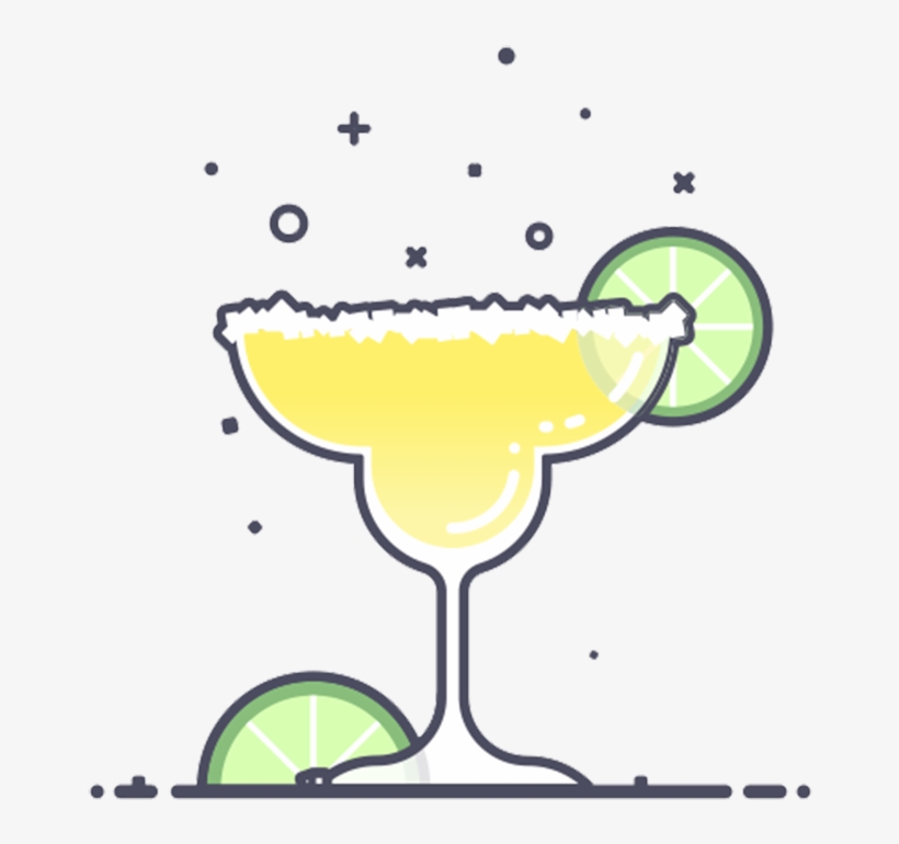 Cocktail Limoncello Lemon Illustration - Vẽ Ly Rượu Cocktail Đẹp, transparent png #5000771