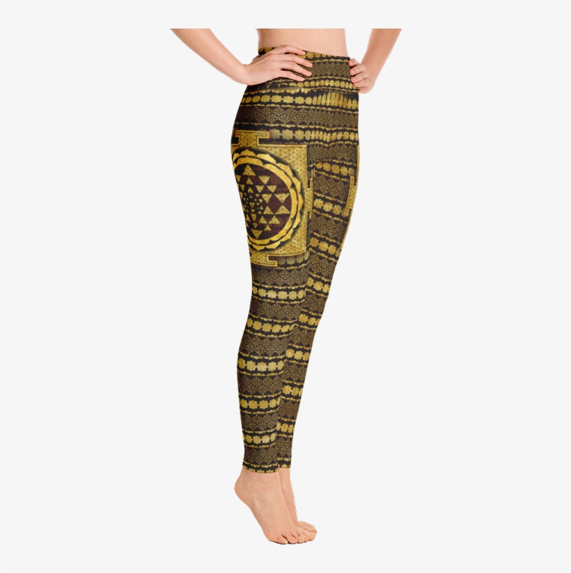 Sri Yantra Mandala Leggings Right Side, transparent png #5001752