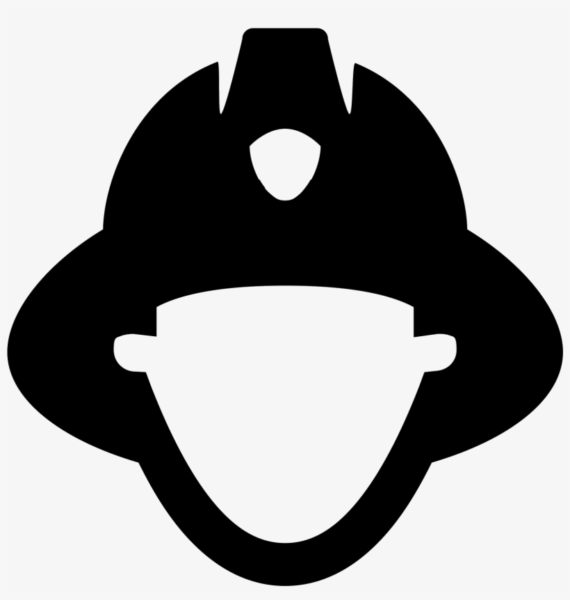 Firefighter Helmet Vector Free Download Bcca - Fireman Icon, transparent png #5002637