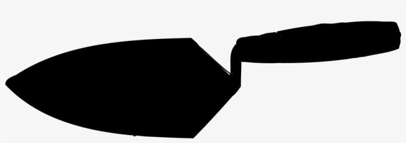 Trowel, Black, Silhouette, Tool - Tool, transparent png #5004573