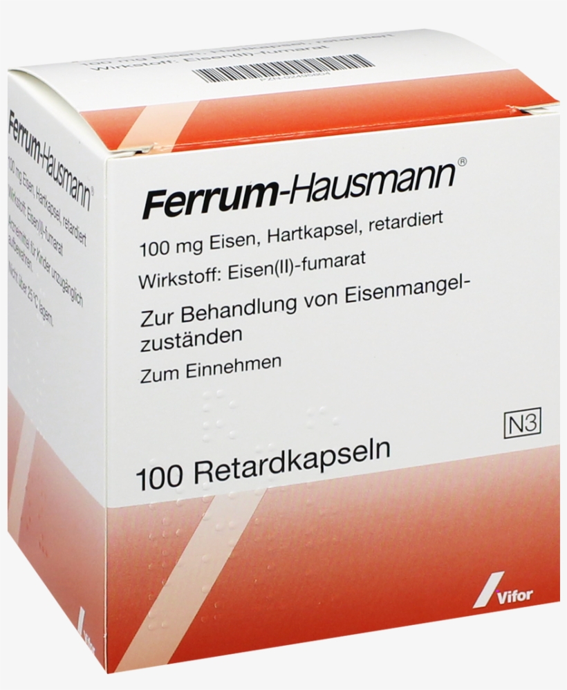 Ferrum Hausmann Retard Kaps - Ferrum Hausmann 100mg, transparent png #5006341