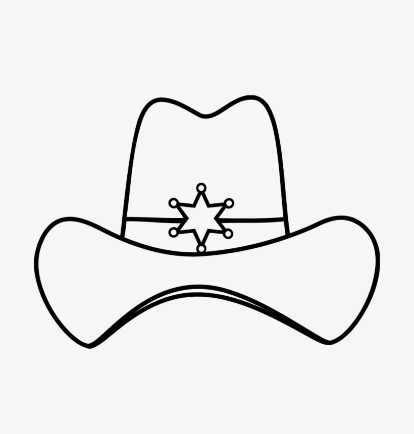 Sheriff Cowboy Hat Decal - Cowboy Hat, transparent png #5006878