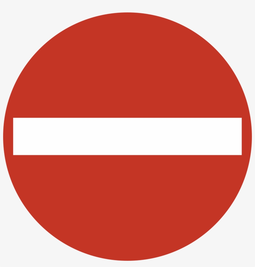 No Entry Sign Warning Forbidden N2 - Gloucester Road Tube Station, transparent png #5007228