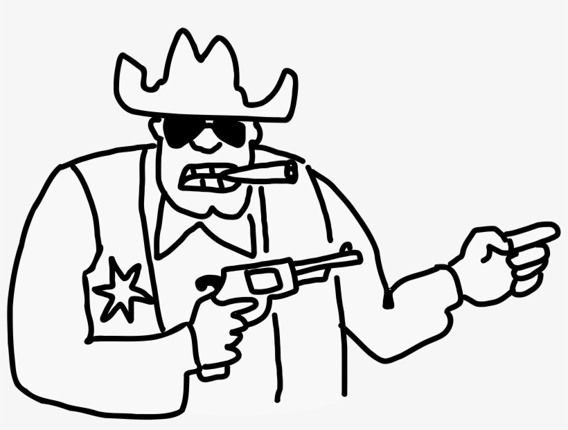 This Free Icons Png Design Of Sheriff, transparent png #5007284