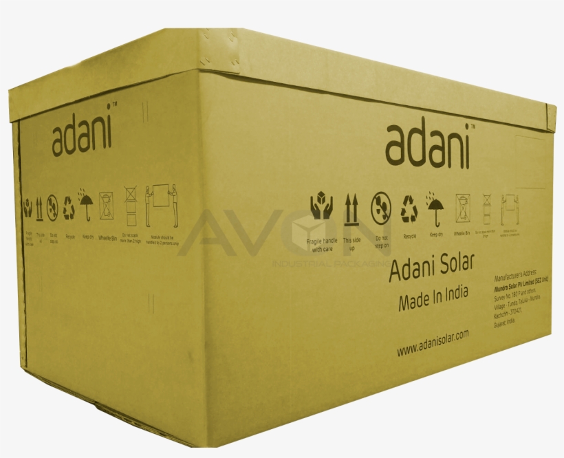 View Larger Image Adani Solar Packaging By Avon Containners - Solar Module Packing Box, transparent png #5008611