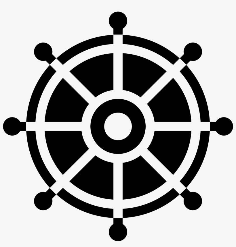 Buddhist Filled Icon Blue Buddhist Symbol Free Transparent Png