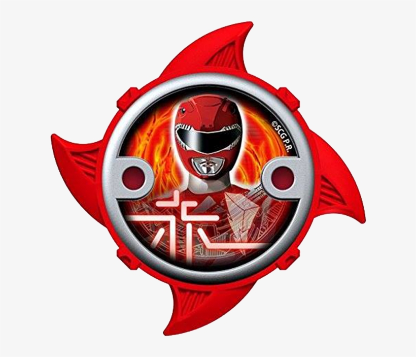 Mighty Morphin Red Ninja Power Star - Etoile Power Rangers Ninja Steel, transparent png #5009648
