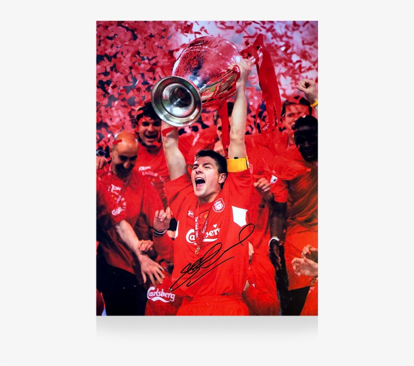 Steven Gerrard 2005 European Cup Liverpool, transparent png #5010529