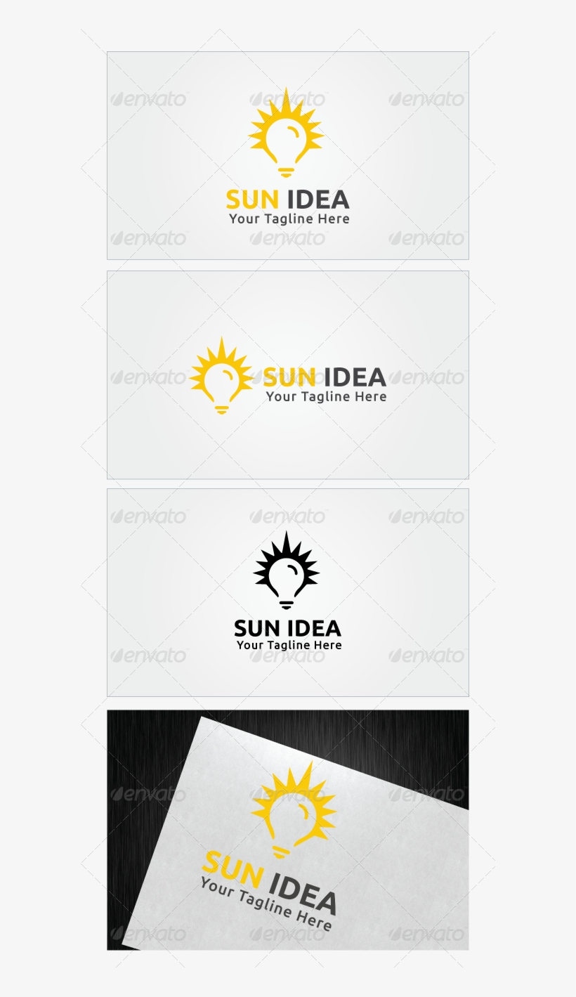 Sun Idea Logo Template By Mia3d Re Sizable Vector Eps - Logo, transparent png #5011217
