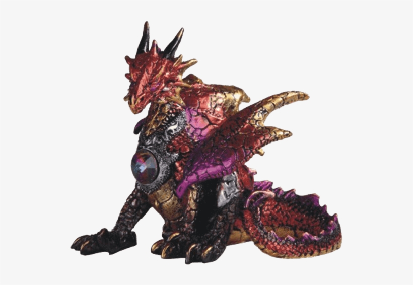 Red Gem Dragon Statue, transparent png #5013533