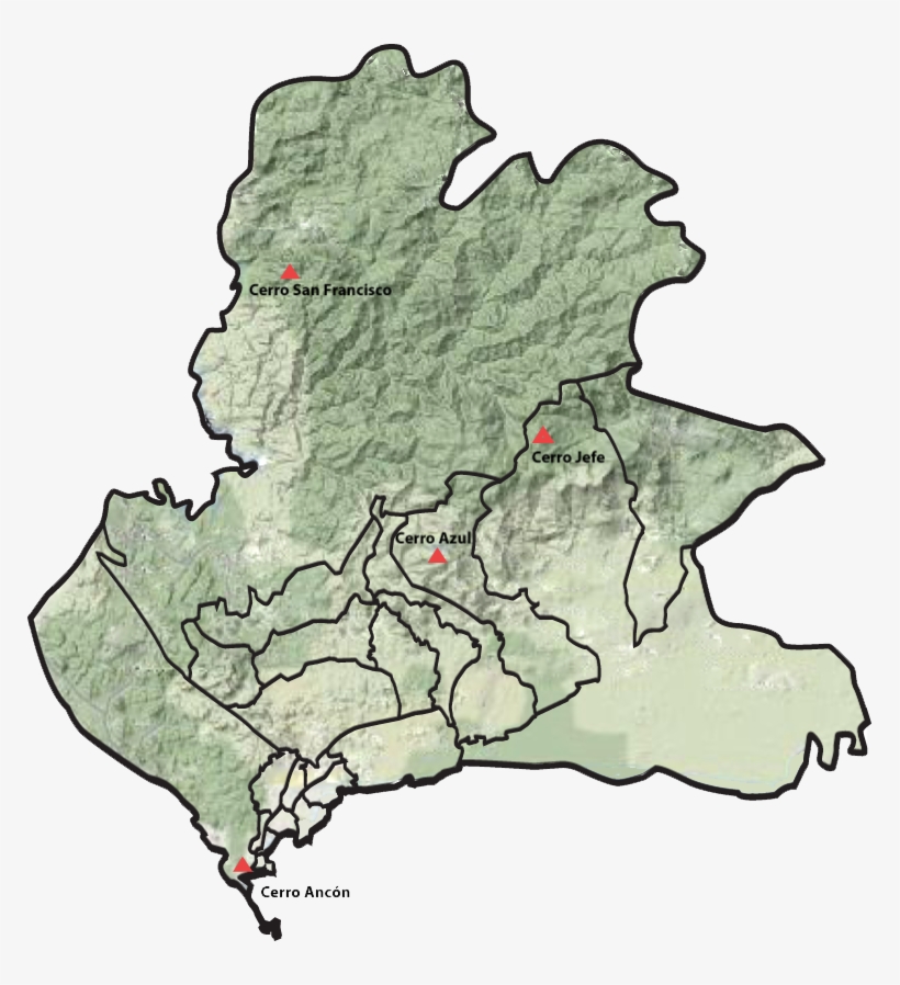 Relieve De La Ciudad De Panamá - Mapa Del Corregimiento De Mañanitas, transparent png #5013780