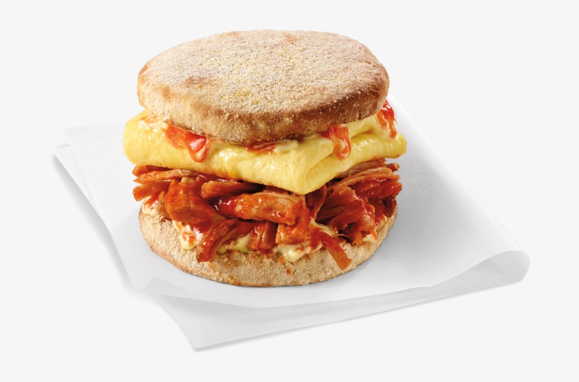 Pulled Pork & Eggs Sriracha Hollandaise Sandwich - Fast Food, transparent png #5014940