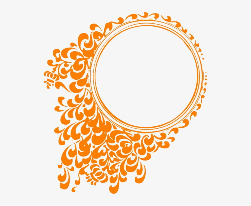 Tangerine Frame Clip Art Circle Border Design Png Free