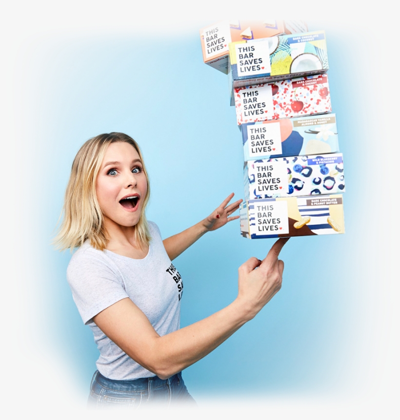 Kristen Bell Talks Giving Back Through This Bar Saves - This Bar Saves Lives, Llc, transparent png #5015977