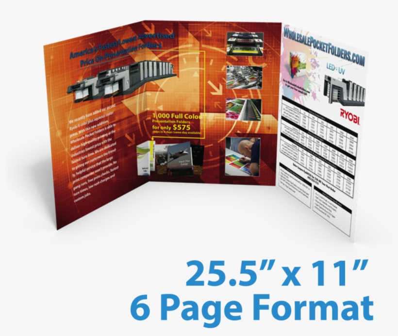 5" X 11" Tri-fold Brochure - Tri-fold Brochure 11x25.5 #b-04, transparent png #5016178