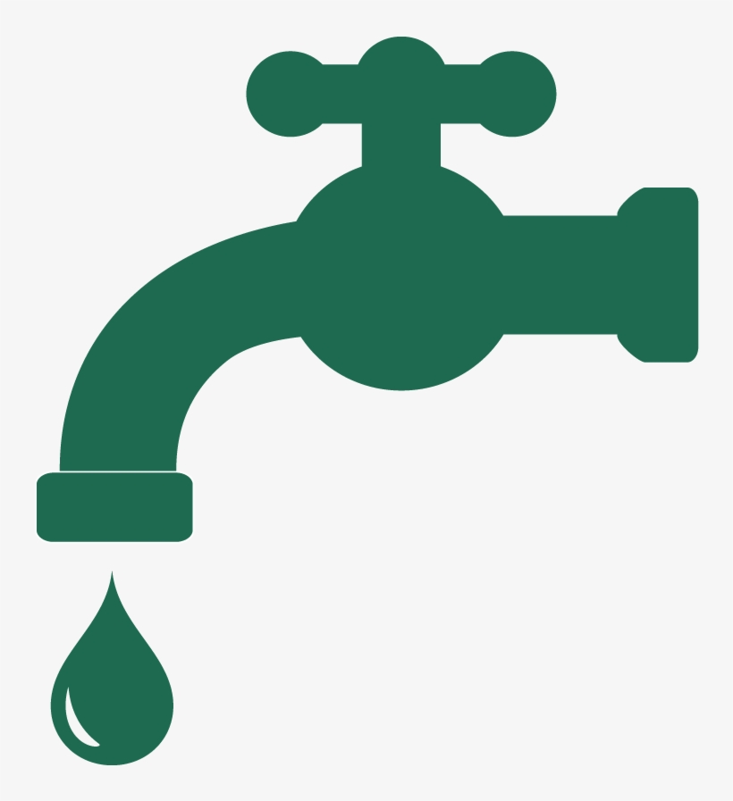 Graphic Of A Faucet With A Water Drop - Water, transparent png #5016479