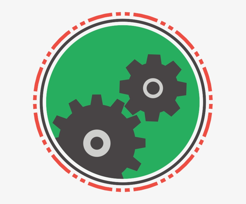 Efficiency And Effectiveness In Our Operating Model - Black And White Gear Icon, transparent png #5016694