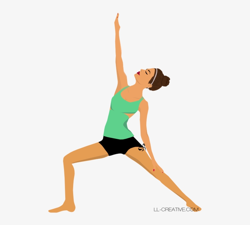 Png For Free Download On Mbtskoudsalg - Yoga Girl Illustration, transparent png #5017937
