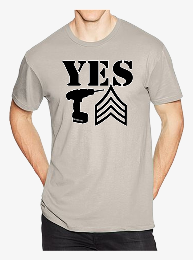 Yes Drill Sergeant Short Sleeve T-shirt - Crayons And Marines Shirts, transparent png #5018023