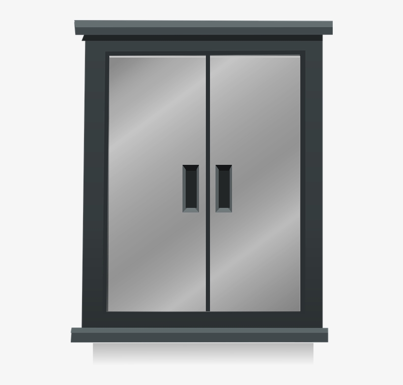 Double Doors Metal Steel Free Vector Graphic On Pixabay - Texturas De Puertas De Metal, transparent png #5019814