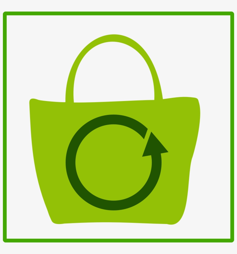 Eco Bag Vector Clipart Green Clip Art - Green Bag Icon, transparent png #5020284