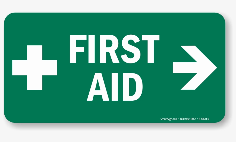 First Aid Sign With Right Arrow And Symbol - East Chapel Hill High Logo, transparent png #5020649