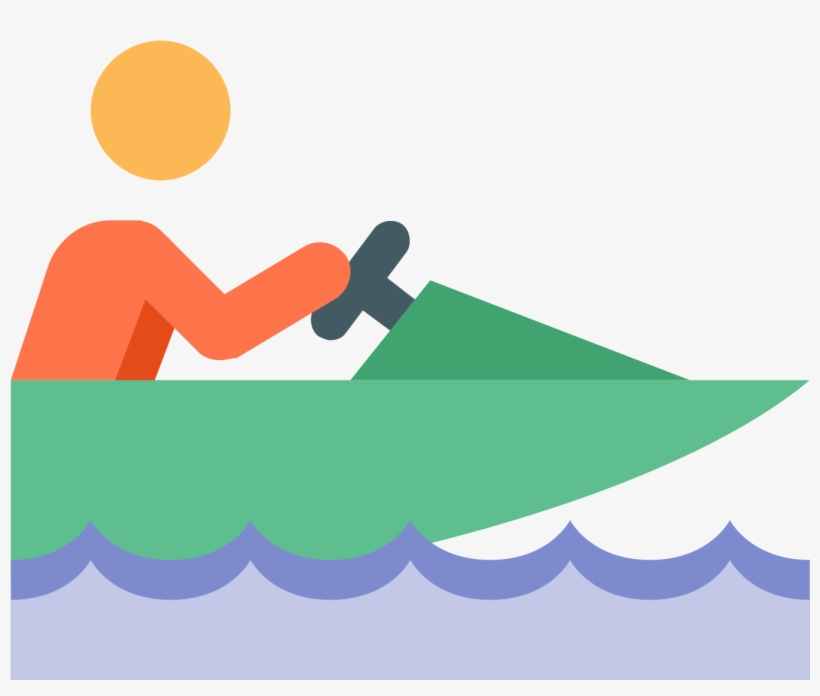 Speed Boat Icon - Kitesurfing, transparent png #5022717