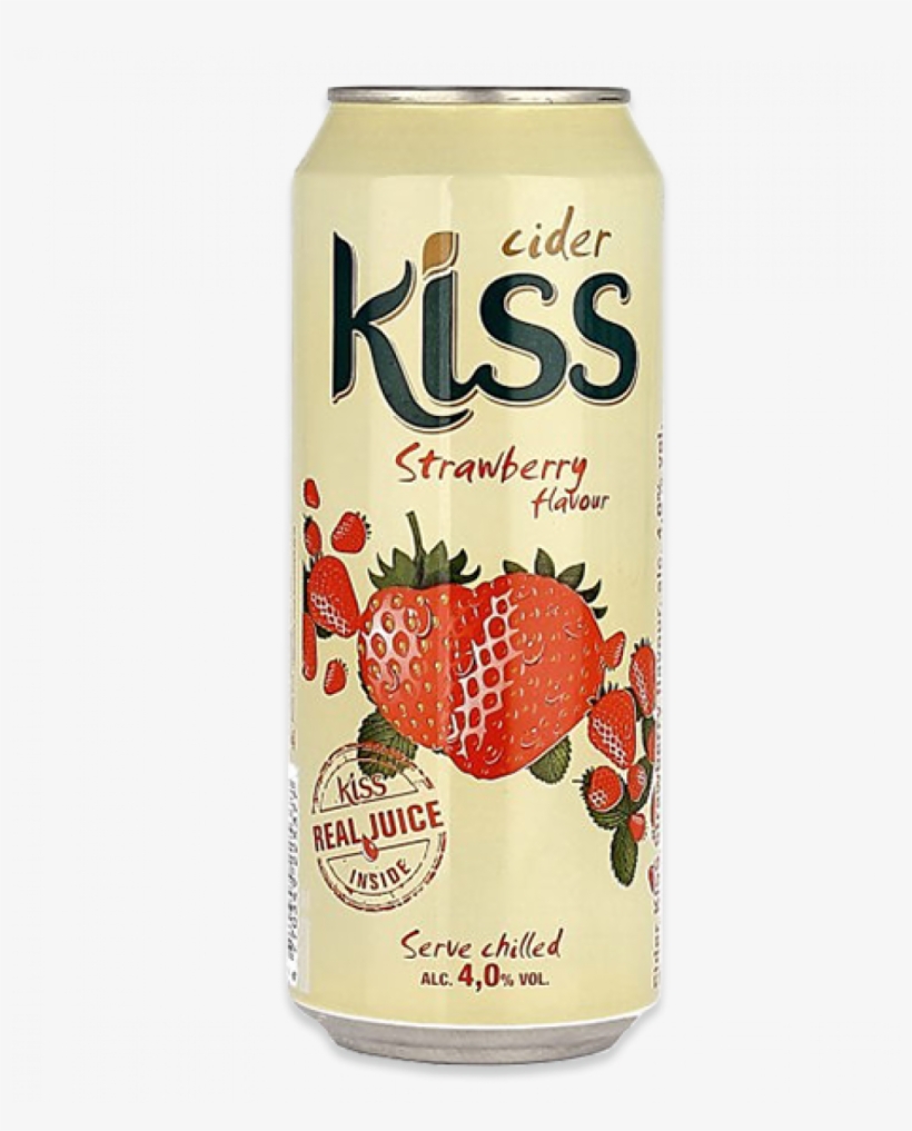 Kiss Wild Strawberry 500ml Can - Strawberry, transparent png #5023175