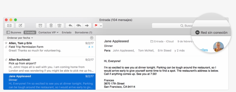 Mail, Debajo Del Campo De Búsqueda - Ejemplo De Correo Para Enviar Informacion, transparent png #5023331