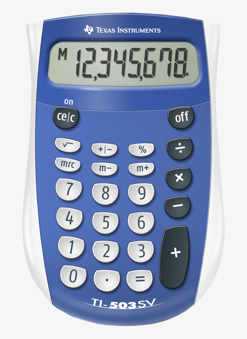 Texas Instruments Ti-503sv Basic Battery Powered Calculator - Ti 503sv, transparent png #5024531