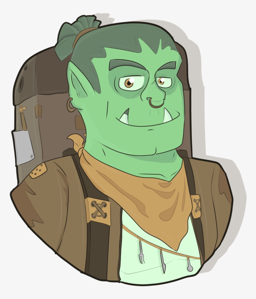 Animated Green Character Half Pathfinder - Drawing, transparent png #5024532