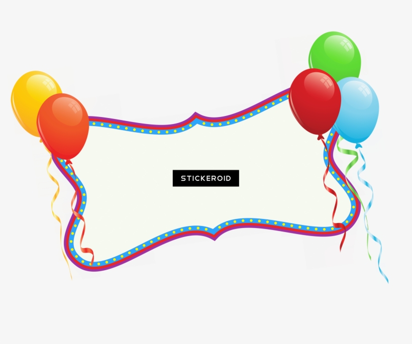 Birthday Frame - Balloon, transparent png #5024680
