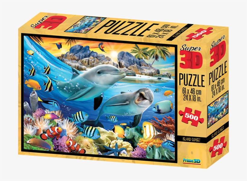 Ng Island Sunset - Philos 9052 Island Sunset 3d Puzzle (500-piece), transparent png #5024960