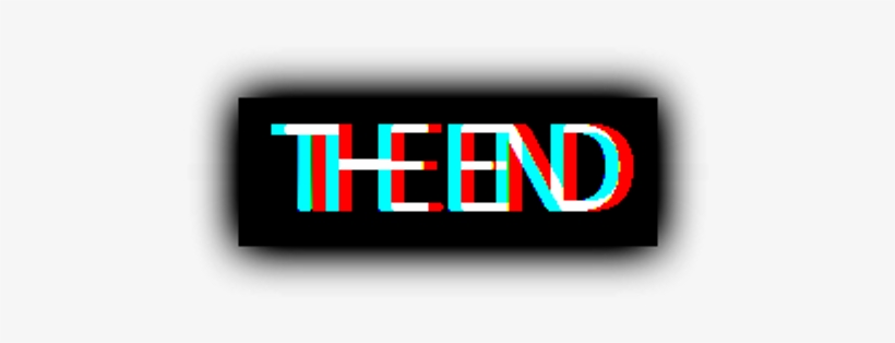 Stickers Png Tumblr 3d Theend Inscription Text Надпись - Parallel, transparent png #5027089