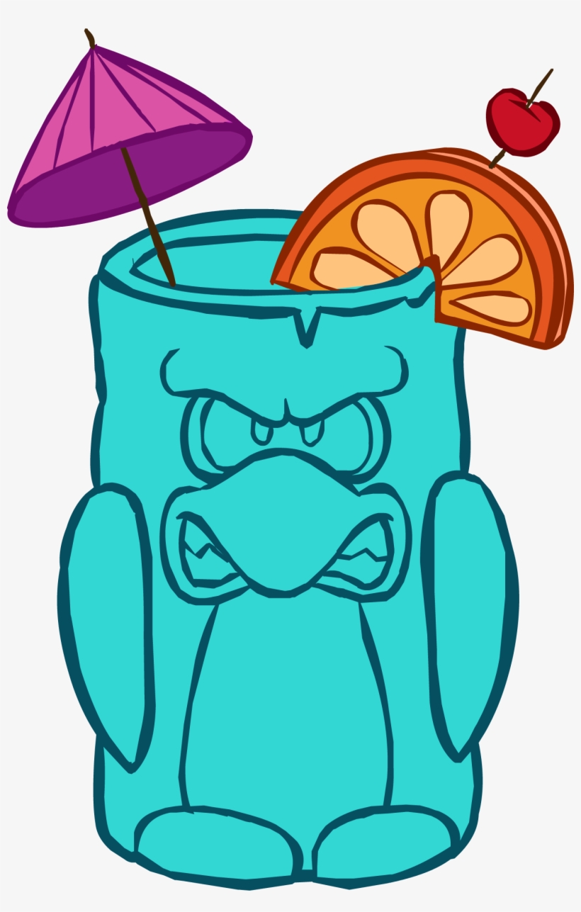 Blue Tropical Cup Icon, transparent png #5029148