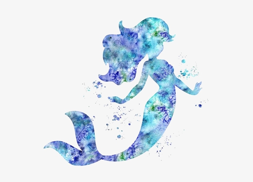 Mermaid Silhouette, Little Mermaid Wallpaper, Mermaid - Transparent Background Mermaid Png, transparent png #5030253