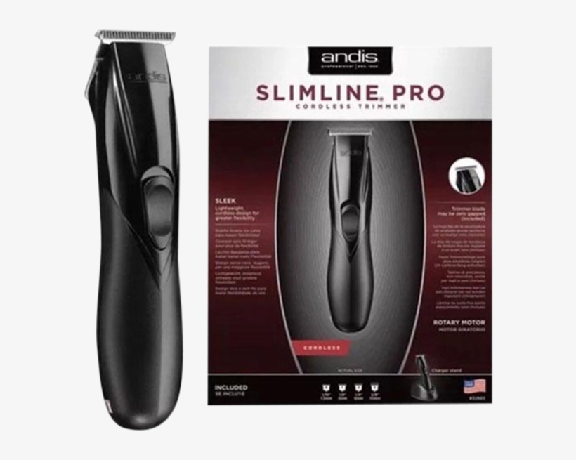 Andis Slimline Pro Cordless Hair Trimmer - Andis Slimline Ion Trimmer, transparent png #5030702