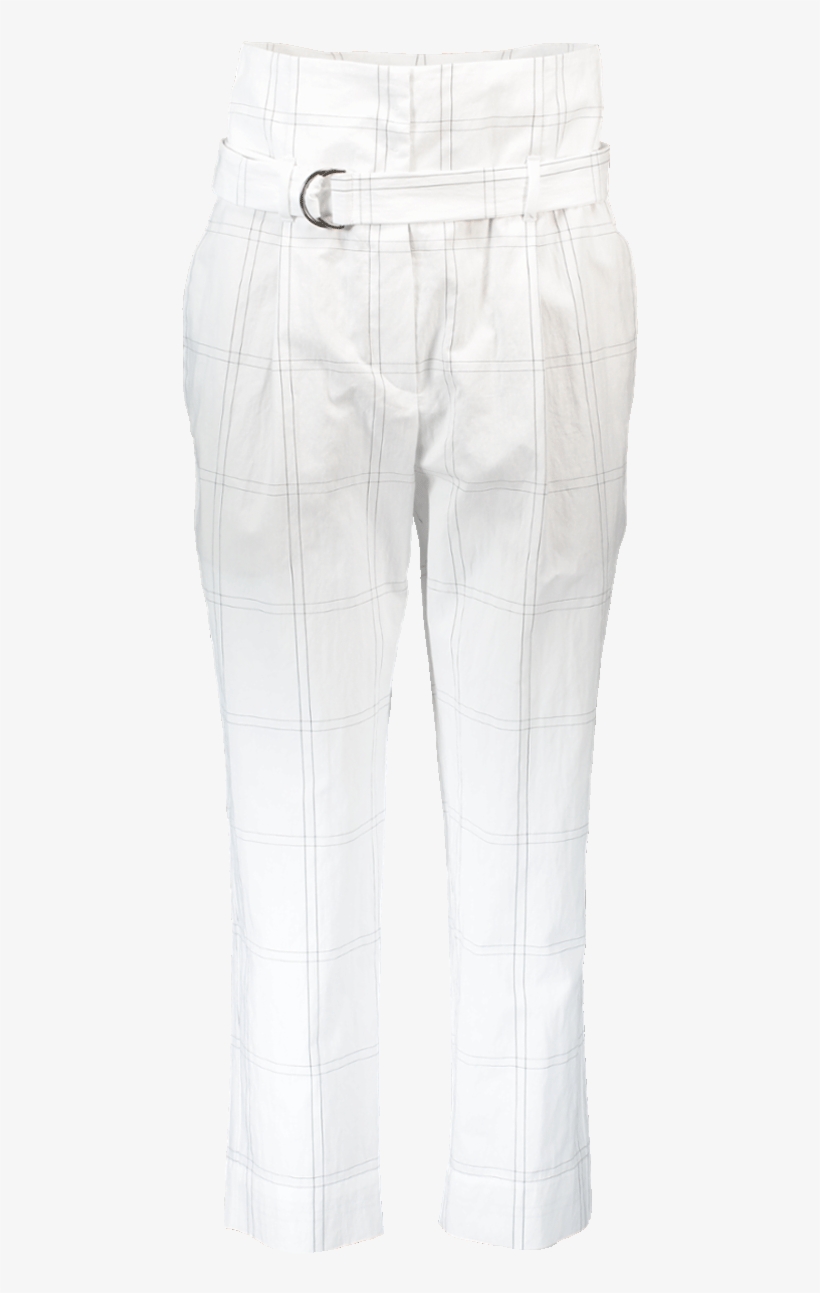 Brunello Cucinelli Paper Bag Waist Pant, Wht-blk - Pocket, transparent png #5031563