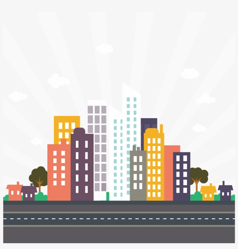 Flat Design City Cute - Beginning Serverless Computing: Developing With Amazon, transparent png #5031932