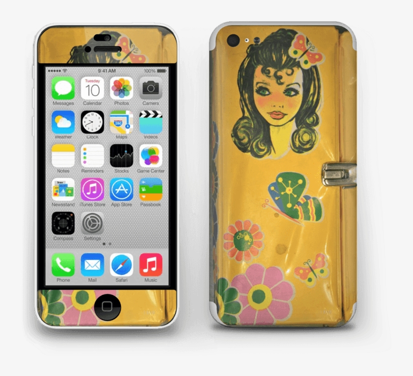 Vintage Girl - Skech Slim Cover For Iphone 5c - Clear, transparent png #5032434