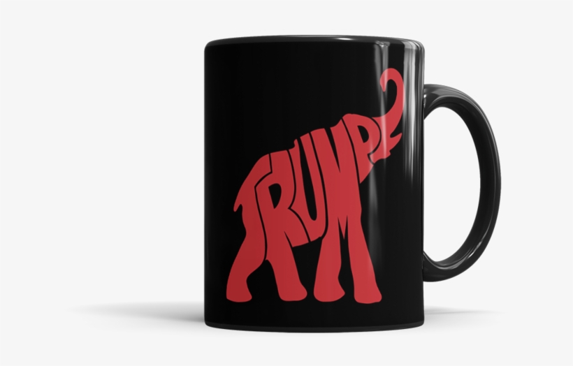 Trump Elephant Silhouette - Need A Coffee The Size Of My, transparent png #5032874