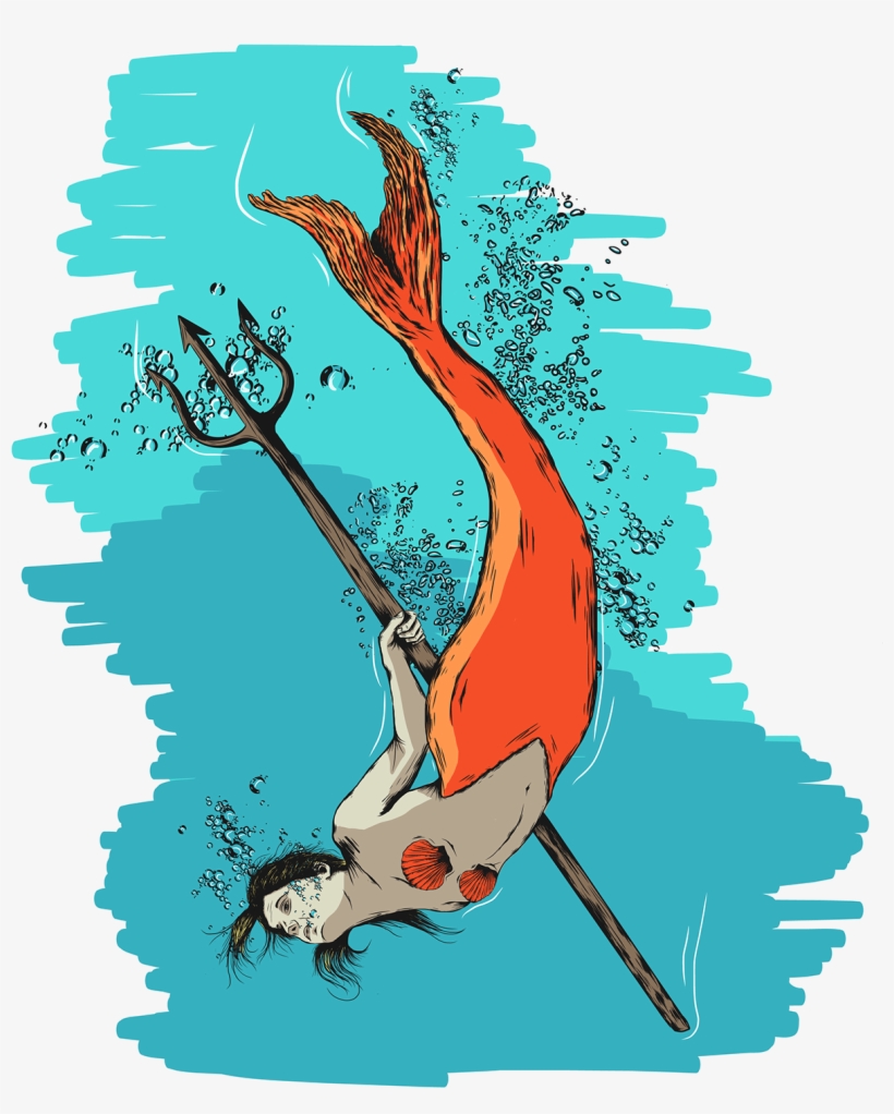 This Illustration Prompt Was Mermaid - Illustration, transparent png #5033274