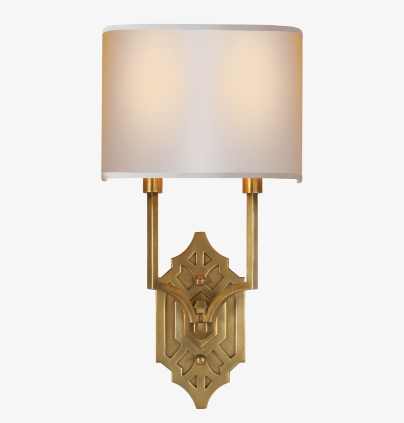Silhouette Fretwork Sconce - Visual Comfort Tob2600hab-np Thomas Obrien Silhouette, transparent png #5033361