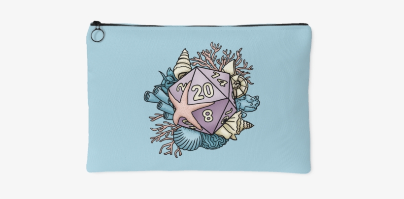 Mermaid D20 Zip-up Dice Bag - D20 System, transparent png #5033634
