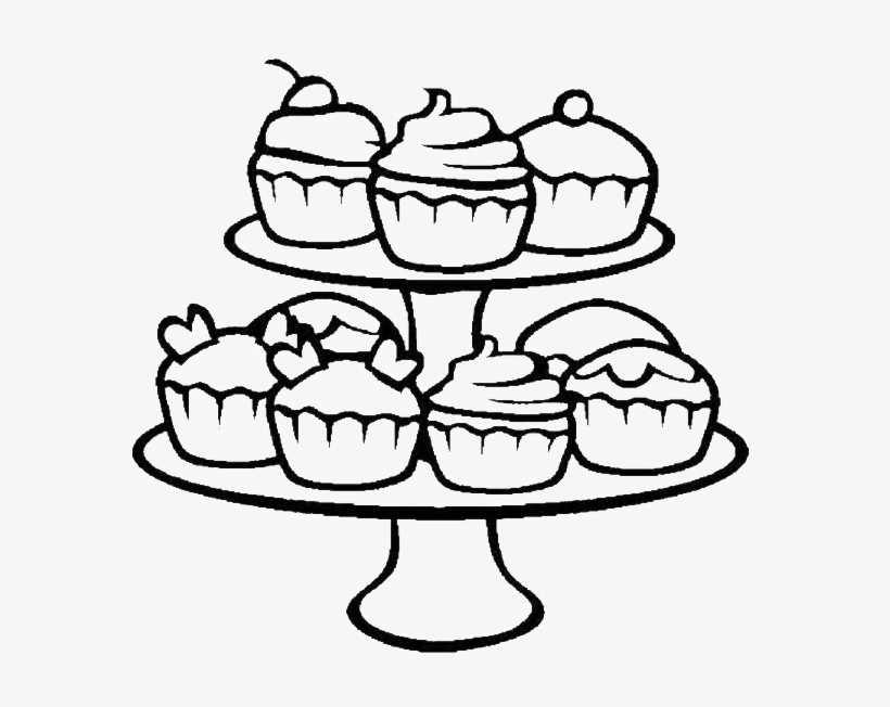 A Wide Range Of Cupcake Coloring Pages - Coloring Sheets Of Cupcakes, transparent png #5035534